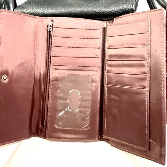 7-Wallet Wardrobe Bundle–Y2K Ed Hardy Tattoo Bifold + Faux & Cowhide Organizers - Picture 9 of 16